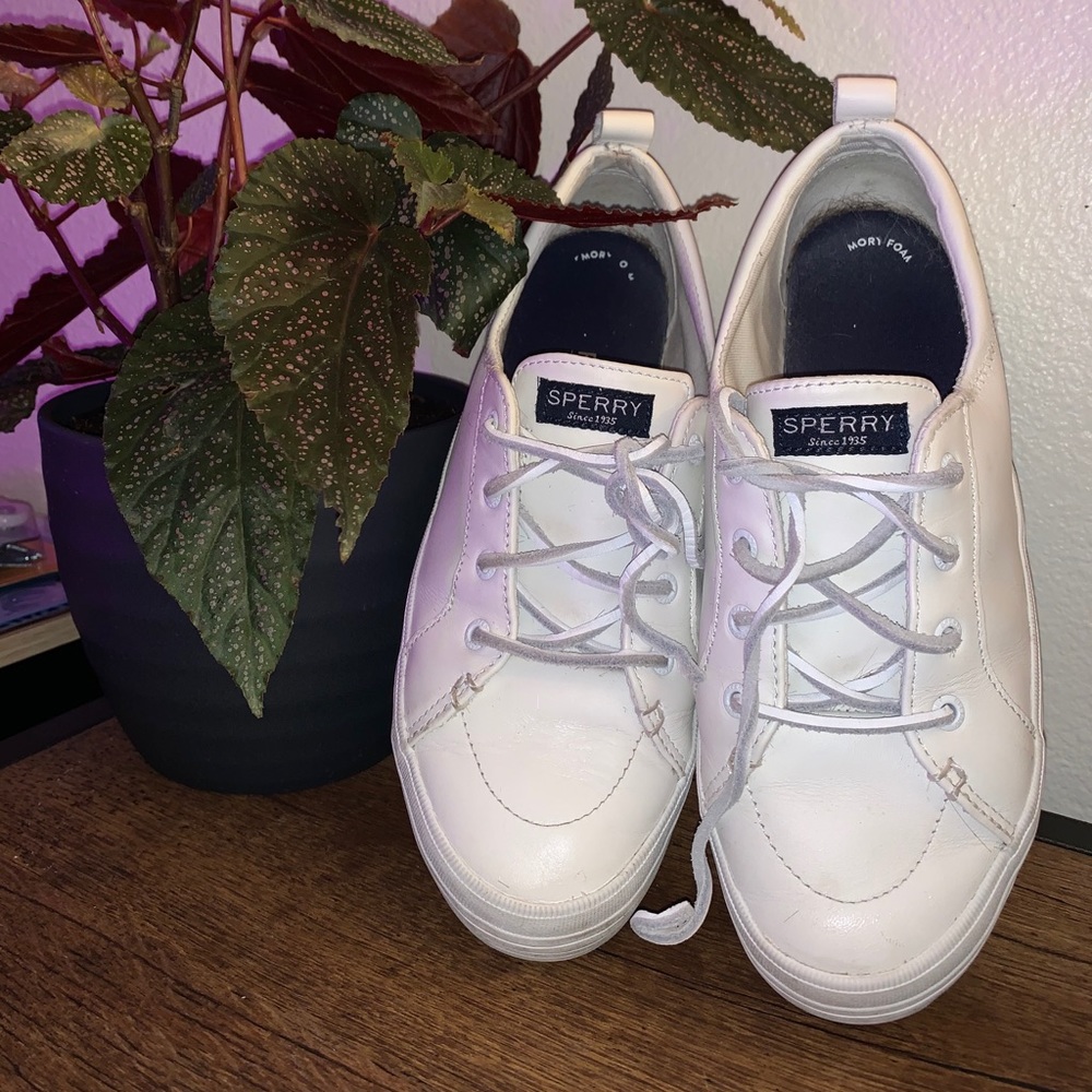 Sperry white shoes